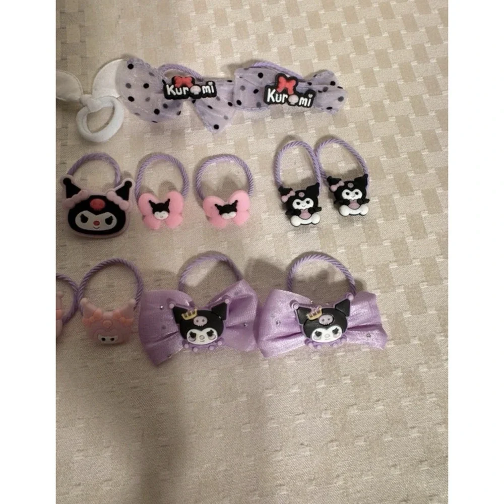 18 Sanrio Kuromi and Friends Purple and Pink Hair Accessories Set New In Package